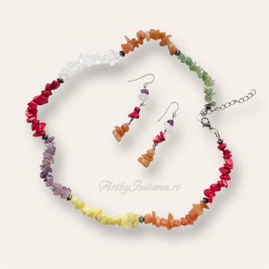 Set handmade pietre semiprețioase Multicolor - Artynos.ro