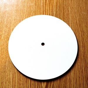 Cadran ceas rotund, MDF alb 2.5 mm, blank pentru personalizare - Artynos.ro