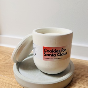 Cookies for Santa Claus candle - Artynos.ro