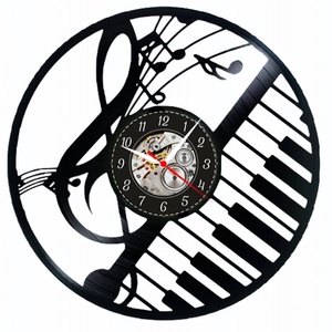 CLAPE SI NOTE MUZICALE-ceas de perete - Artynos.ro