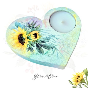 Suport decorativ pentru lumanare - floarea soarelui 120456 - Artynos.ro