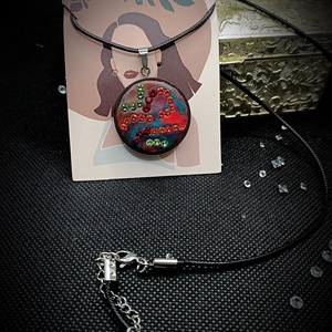 Pandantiv lemn cristale Swarovski  - Artynos.ro