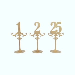 Numere de masa aurii pentru nunta sau botez, set 1-25, 25cm - Artynos.ro