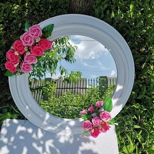 Oglinda Gătit Mireasă , Accesorii nuntă, Buchet mireasă , Aranjament de flori, Această oglindă unică, realizată handmade cu multă grijă și pasiune, este un simbol al eleganței și..., ARTYNOS