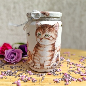 Borcan decorativ pisici - Artynos.ro