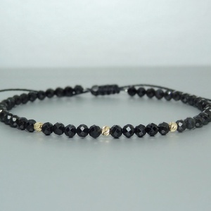 Bratara turmalina neagra Black Sparkle - Artynos.ro