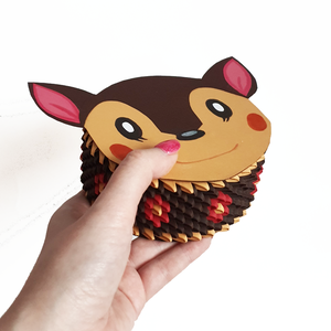 Cutie 3D origami căprioară Animal Crossing - Artynos.ro