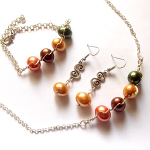 set cu perle naturale 43436 - Artynos.ro