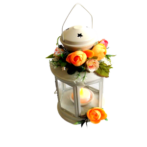 felinar decorat cu flori 42635 - Artynos.ro