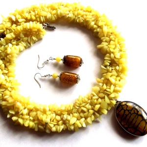 set cu agate skin dragon si jasp olive 42011 - Artynos.ro