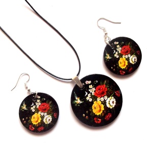 set bijuterii lemn 40684 - Artynos.ro