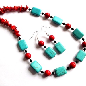 set coral si turcoaz 36454 - Artynos.ro