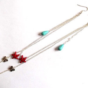 cercei howlite si turcoaz 34795 - Artynos.ro