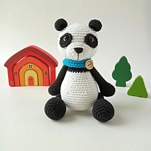 Jucărie croșetată urs Panda - Artynos.ro