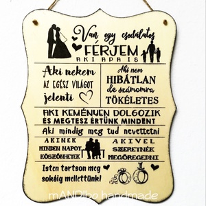 Tablita decorativa - cel mai bun sot si tata - Artynos.ro