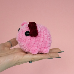 Jucarie din fir plusat - Hamster roz - Artynos.ro