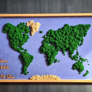Harta cu licheni World Map - Artynos.ro