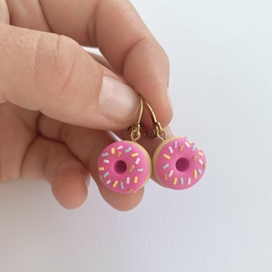 Cercei Pink Donuts - Artynos.ro