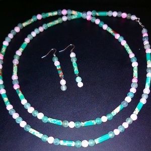 Set handmade cu pietre semipretioase si argint - Artynos.ro