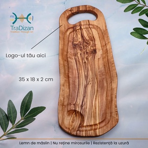 Tocator Toscana BBQ din lemn de maslin 35 cm - Artynos.ro
